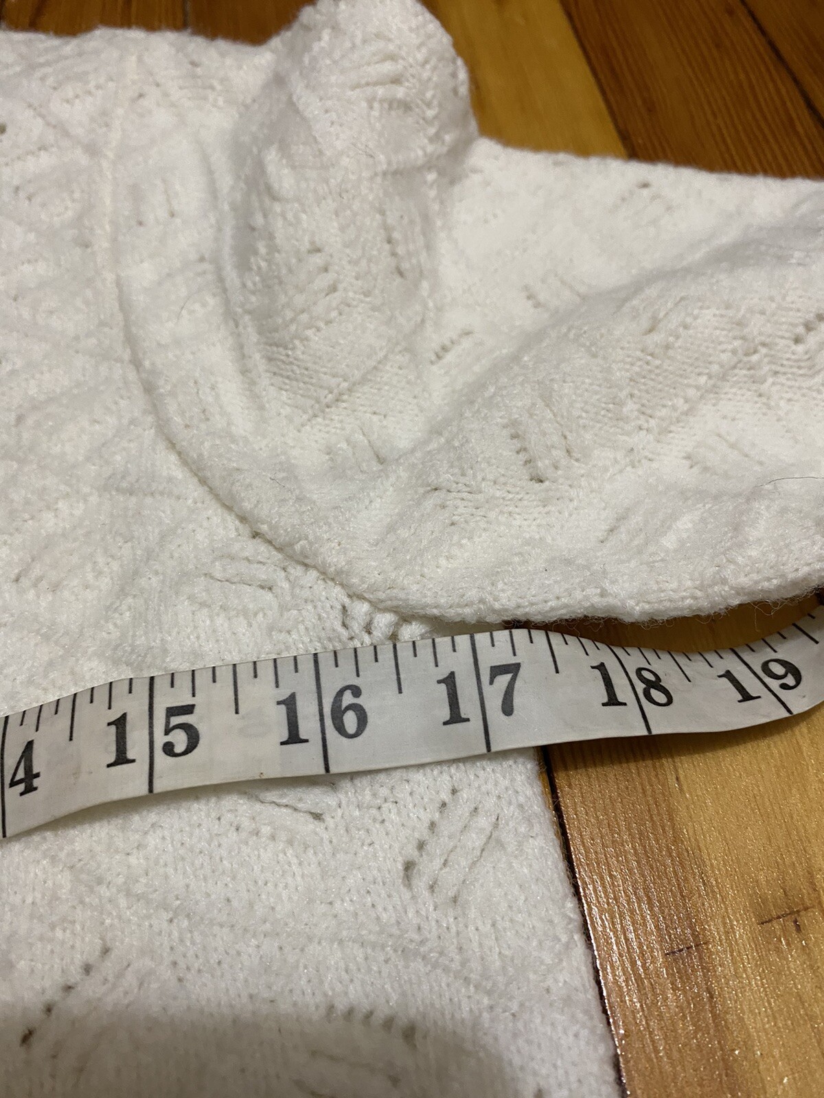 Vintage Cardigan Sweater Bee by Banff Womens Sz M Button Up Top Diamond Knit 70s