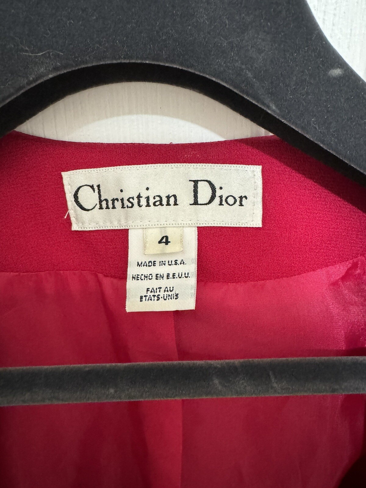 Vintage Christian Dior Wide Leg Pant Suit John Galliano Jacket Size 4 Pants Sz 2