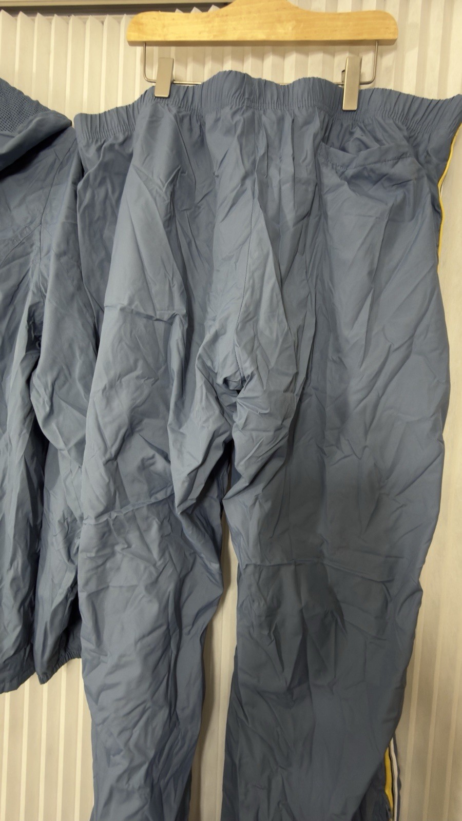 VTG Old Navy 2 Piece Blue Yellow Lining Cotton Track Suit Jacket Pants XXL Y2K