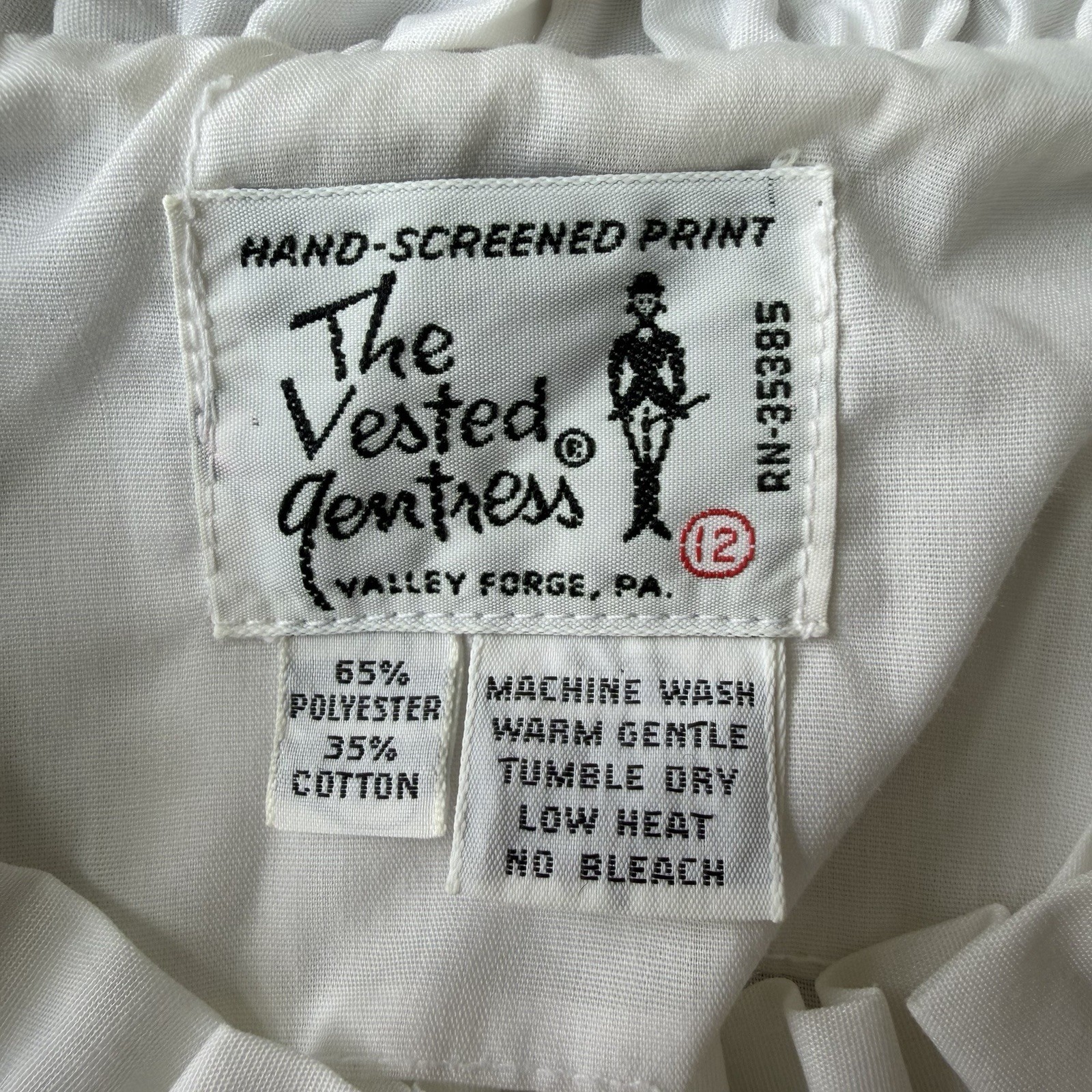 The Vested Gentress Lucky Shamrock Clover Slvls Dress Vtg 60/70s Sz 12 Medium