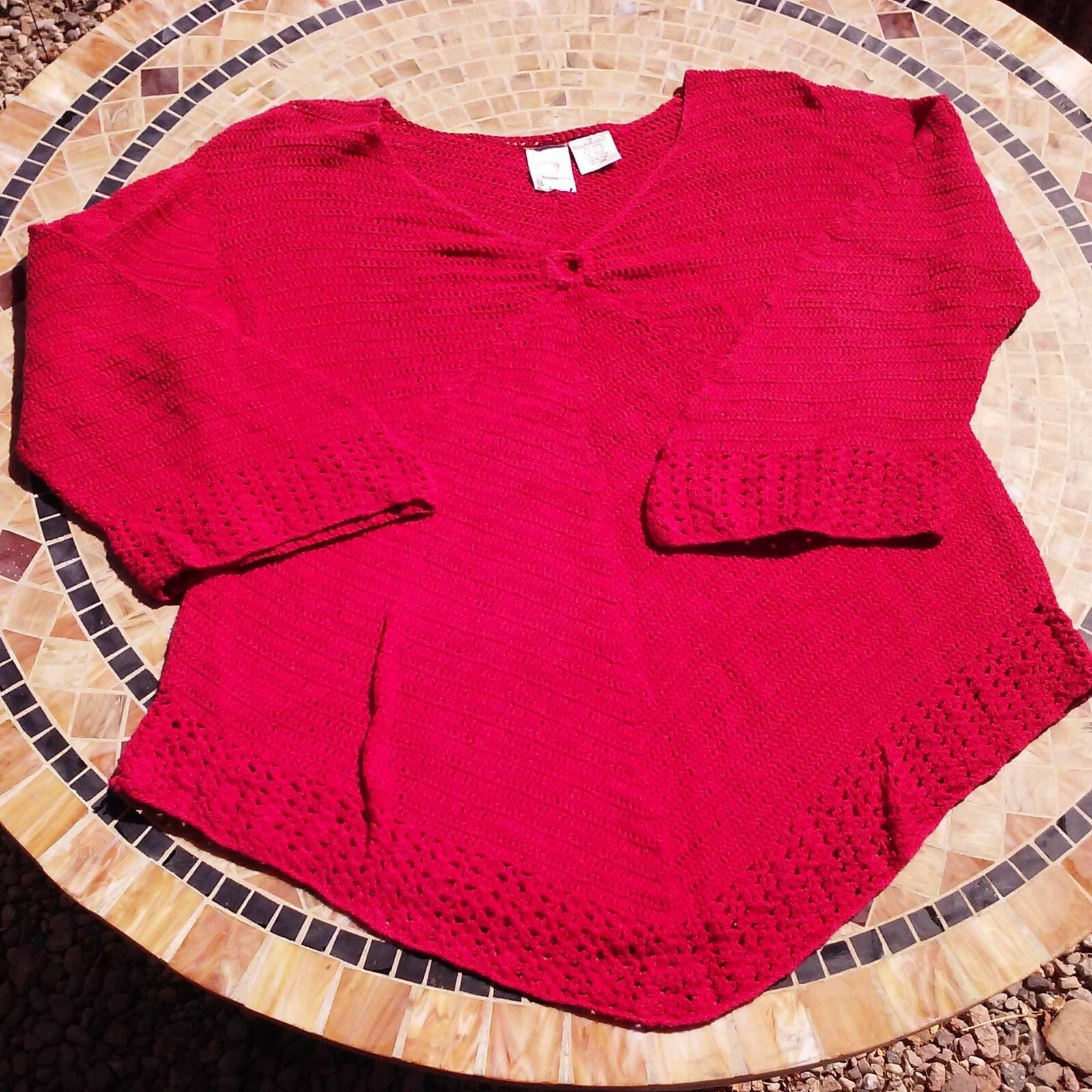 Y2K Bundle-(5) Knit Tops Calvin Seven7 Democracy Roamans (M-XL-1X) Ruffle Thumb
