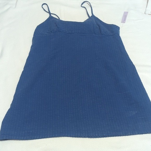 Wild Fable Blue Textured Mini Dress Adjustable Straps Cutout Back XXL NWT 624