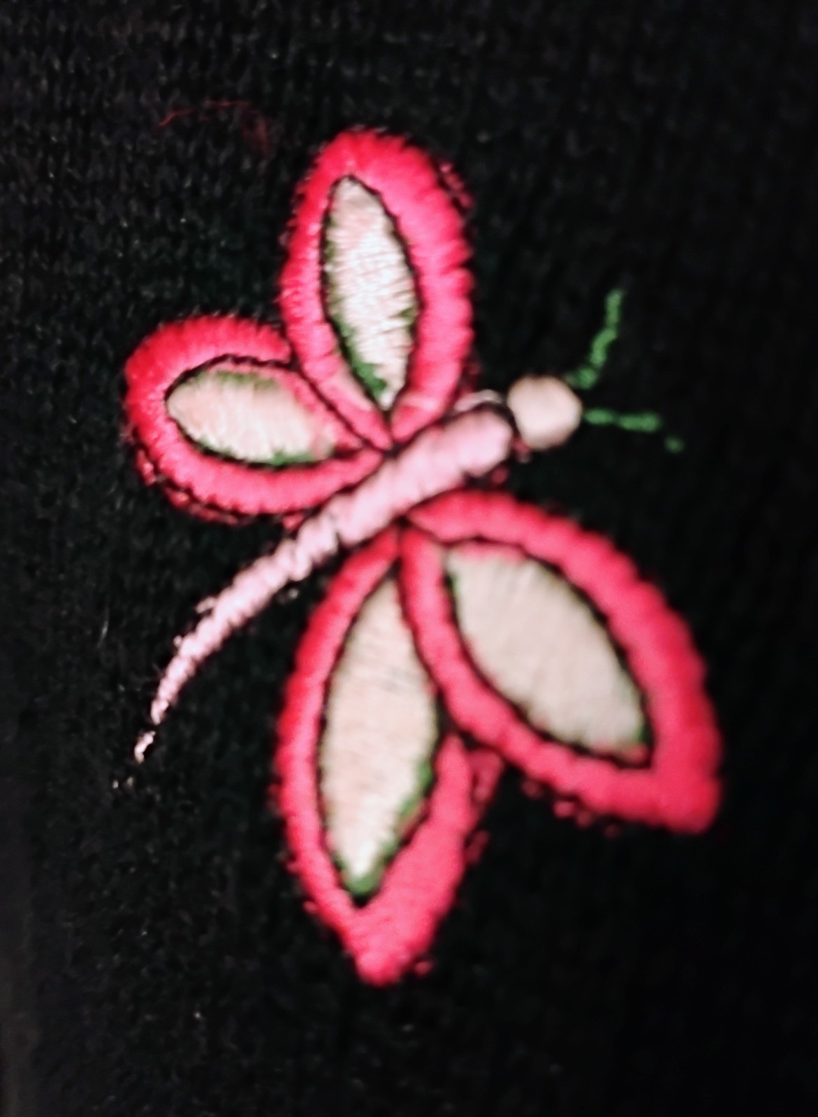 VTG 80’s Coastal Grandma’s „Jenny” Black with Embroidered Flamingo 🦩 & Frog M