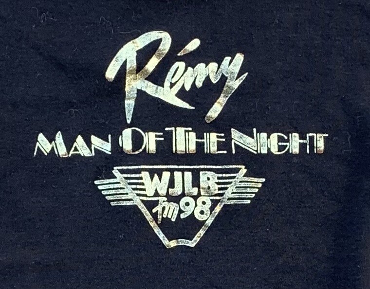 vintage Remy Man Of The Night WJLB fm 98 t-shirt single stitch size L