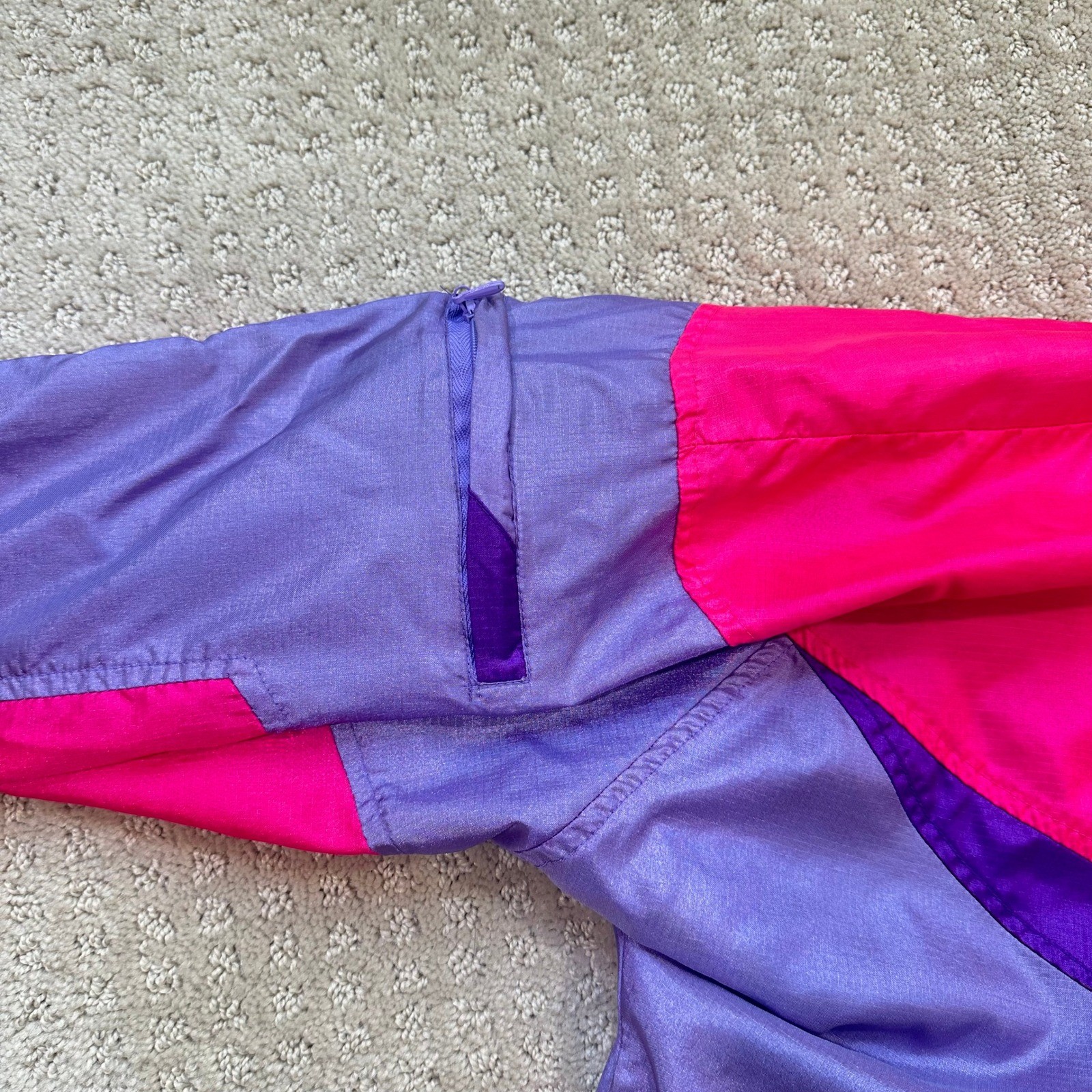 Vintage Nike Track Suit Womens Medium 10-12 Neon Pink Windbreaker Pants 80s 90s