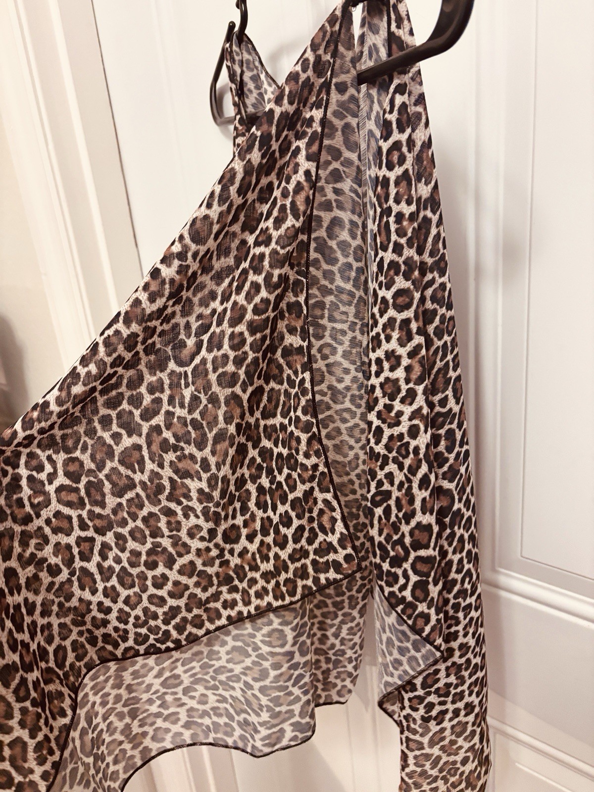 Vintage Original Baby Phat Sheer Leopard Poncho Top – Y2K Made in USA Rare