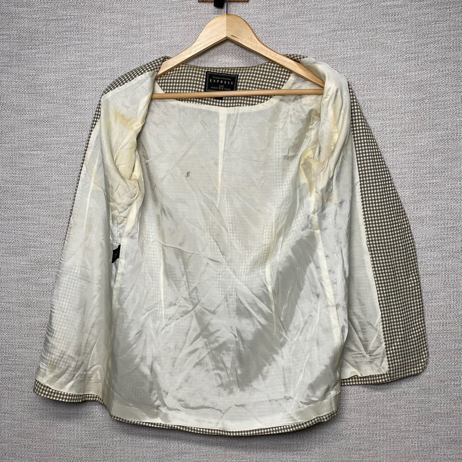 80s Compagnie Internationale Express Pantsuit Light Academia Boho Chic Gingham