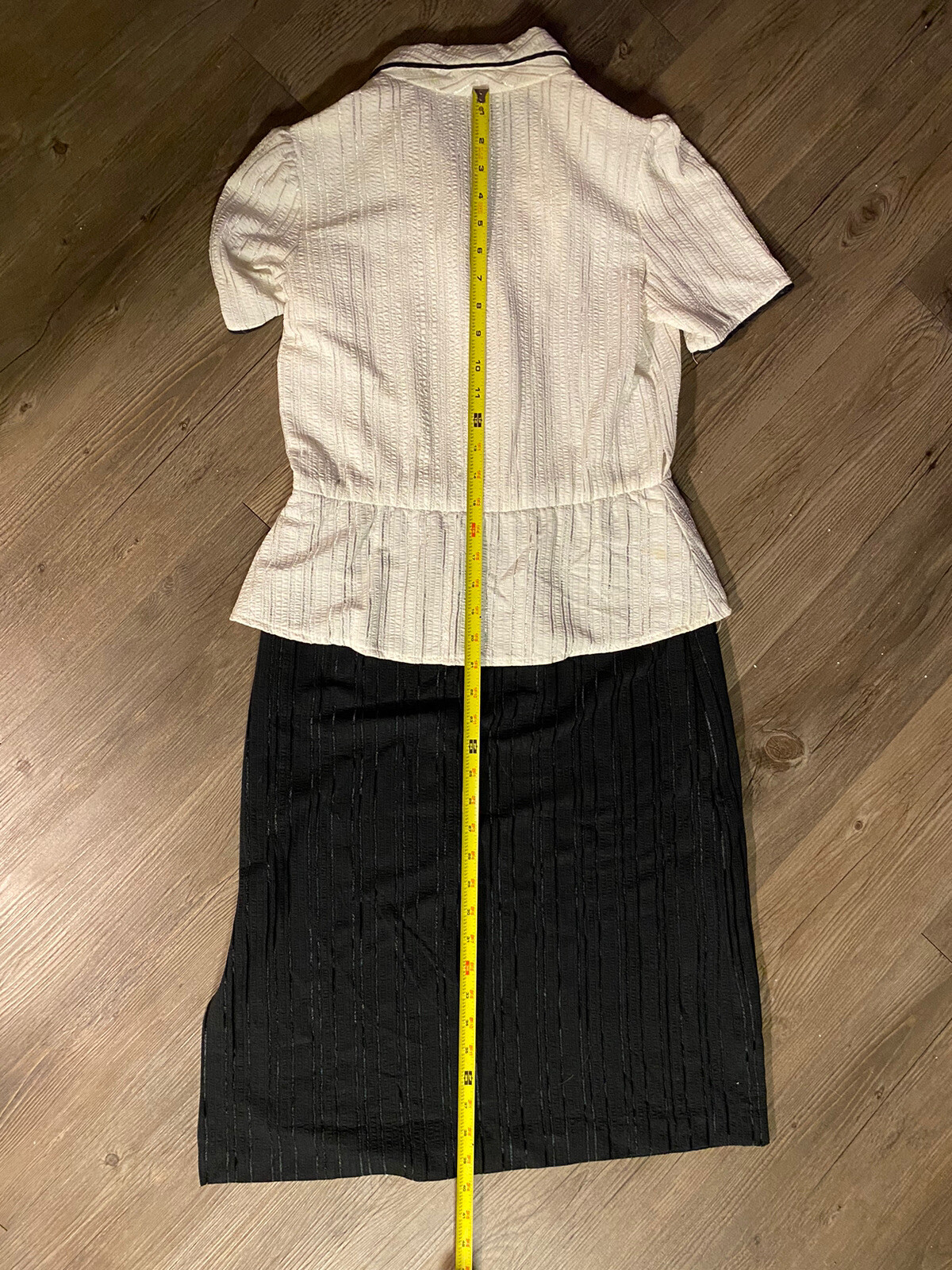 Vintage 1970s Women’s Black And White Dress