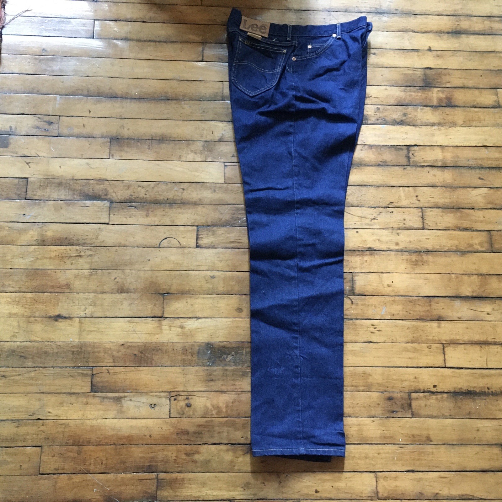 VTG Lee Ms.Riders Straight Leg 16 LONG Blue 32×34 Made In USA Dark 100% cotton