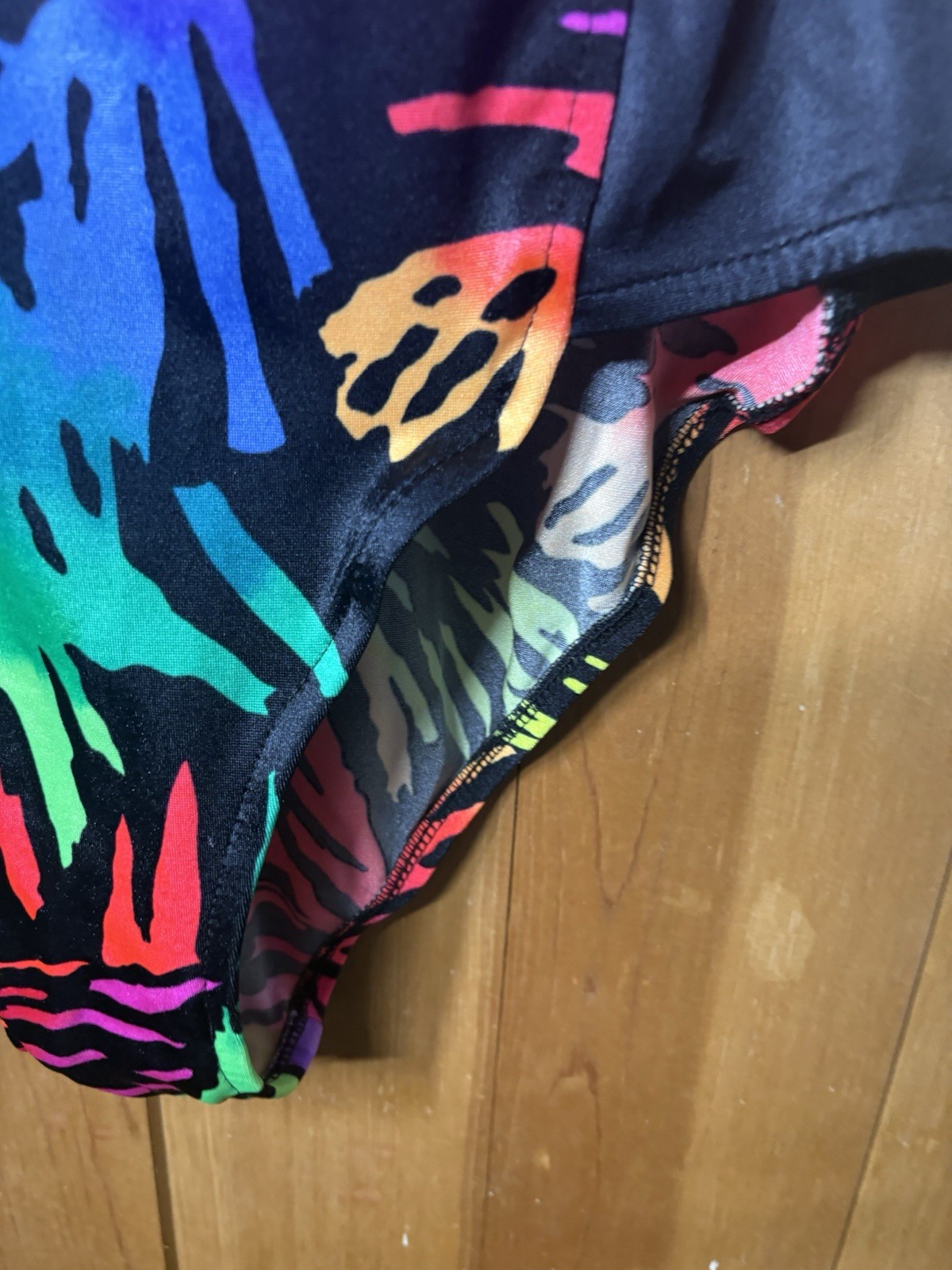 Catalina Neon Splash One Piece Swimsuit Bathing Suit Size 14 USA VTG 80s 38/32