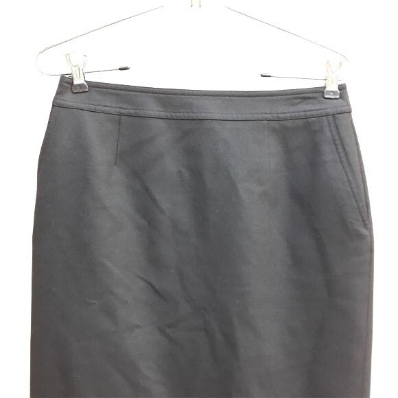 Vintage Worth Wool Cashmere Classic Knee Length Pencil Skirt Sz 4 Twee Career
