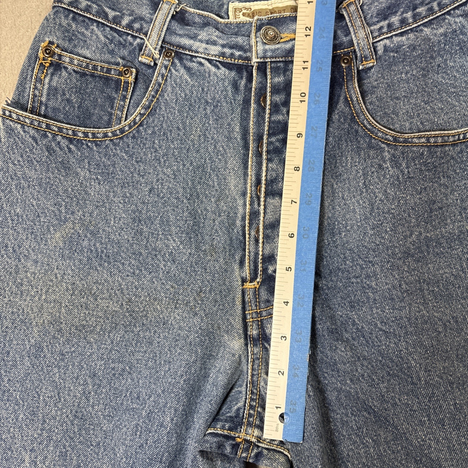 Paris Sport Club Vintage High Waisted Mom Jean Medium Wash Tapered Leg 90s Sz 11