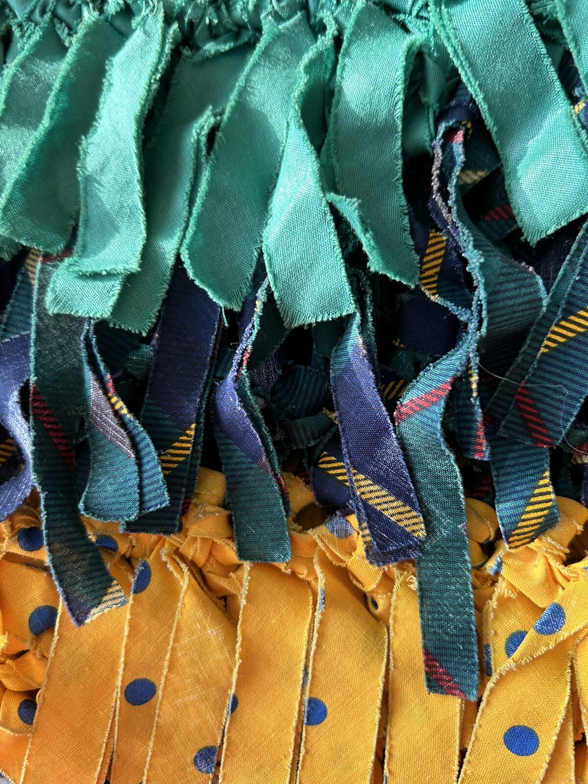 Vtg Vest Medium Estelle Gracer Hippie Rag Rug Artisan Crafted Festival Boho 1989