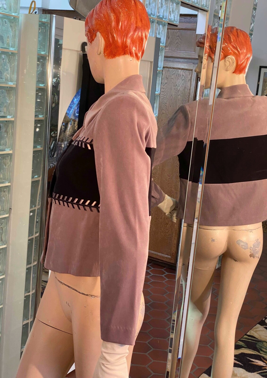 VTG 80s Women POSITIVE ATTITUDE BLACK TAUPE SIZE 6 women Pants Suit