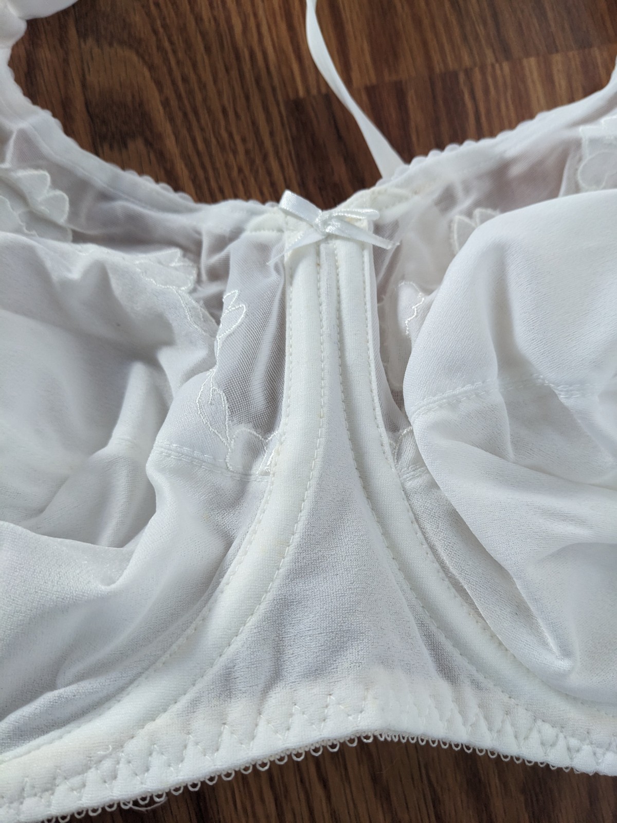 NOS Lot of 3 Vintage BALI 1988 80s White Underwire Bras lace 38DDD Mervyn’s bra