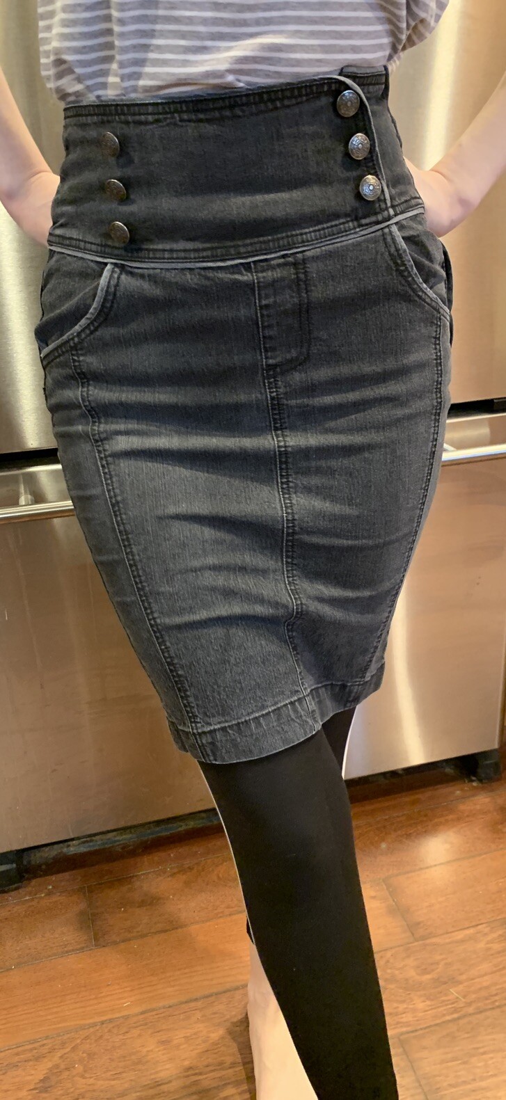 YMI From The City Of Angels Vintage Denim Jean Skirt Vintage Size 7 Juniors
