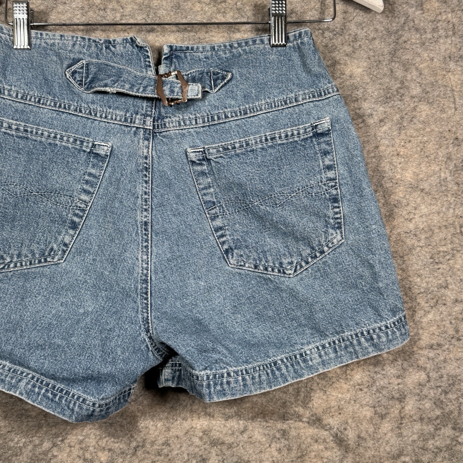 Vintage 90s Womens Canyon River Blues Button Fly Denim Shorts Size 5 26×3