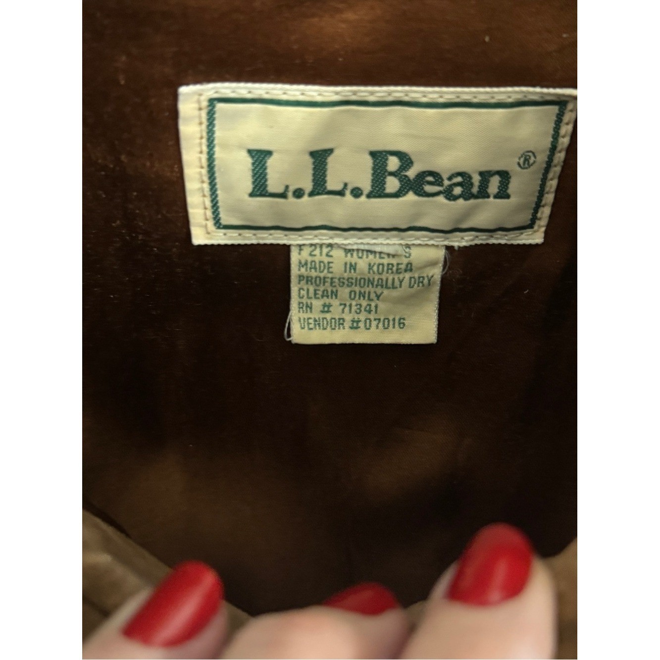 VTG L.L. Bean Genuine Suede Chore Coat Western Ranchwear Barn Jacket Size L/XL