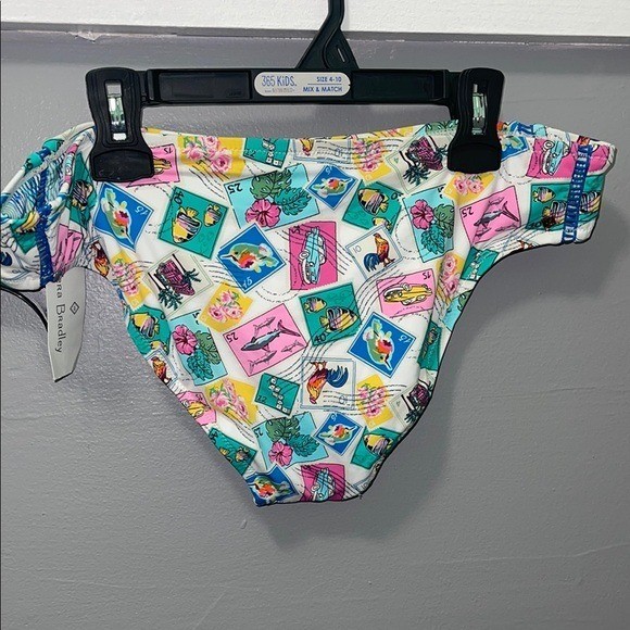 NWT Vera Bradley Shannon High Neck Bikini Set | Top L Bottom M | Cuban Stamps