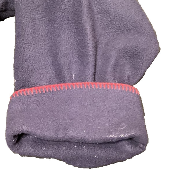 Delicates Womens Dark Blue Full Length Bathrobe Fleece XL Polar Bear Sleepwear
