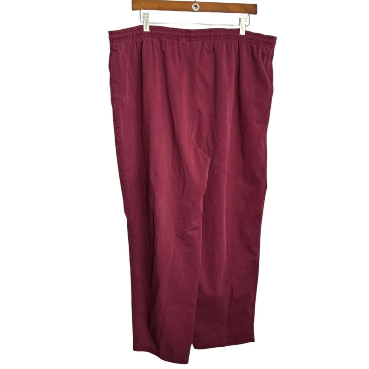 Hasting & Smith Drawstring Maroon Trousers Women’s Size XL Casual Vintage Pants