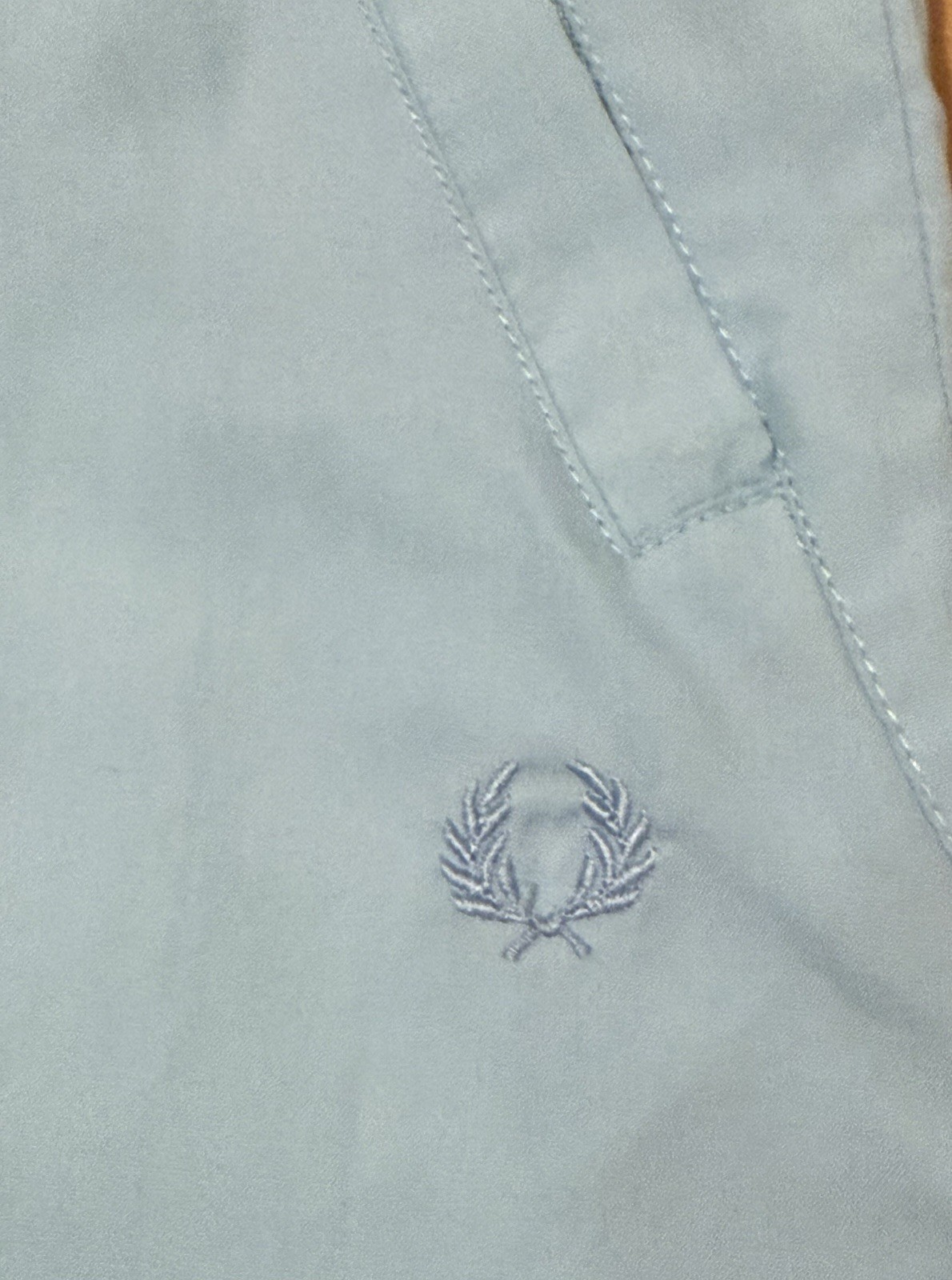 Vtg Fred Perry Windbreaker Track Pants M Light Blue Women / Unisex Runs Small