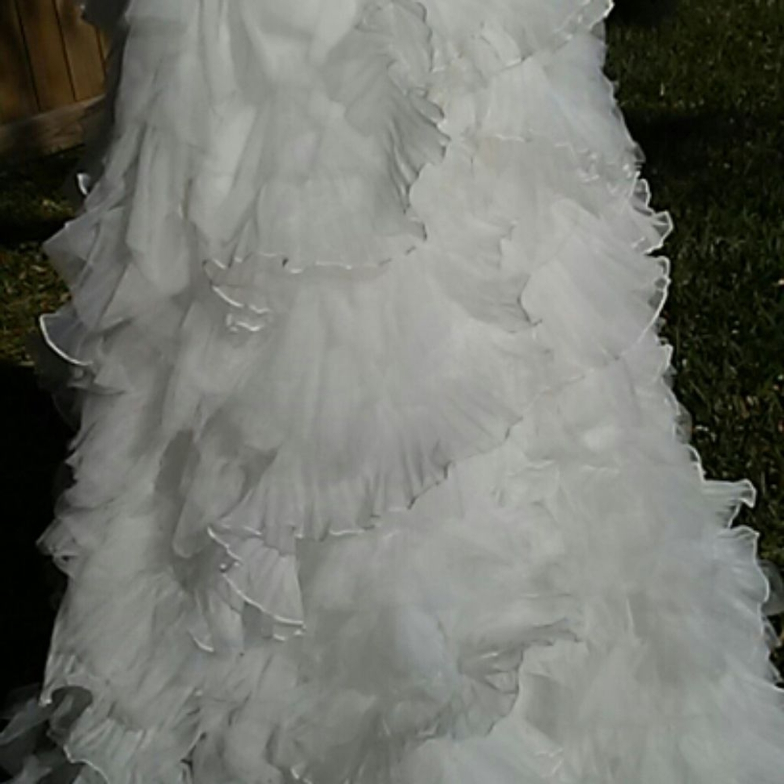 Galina Signature wedding dress with ruffles