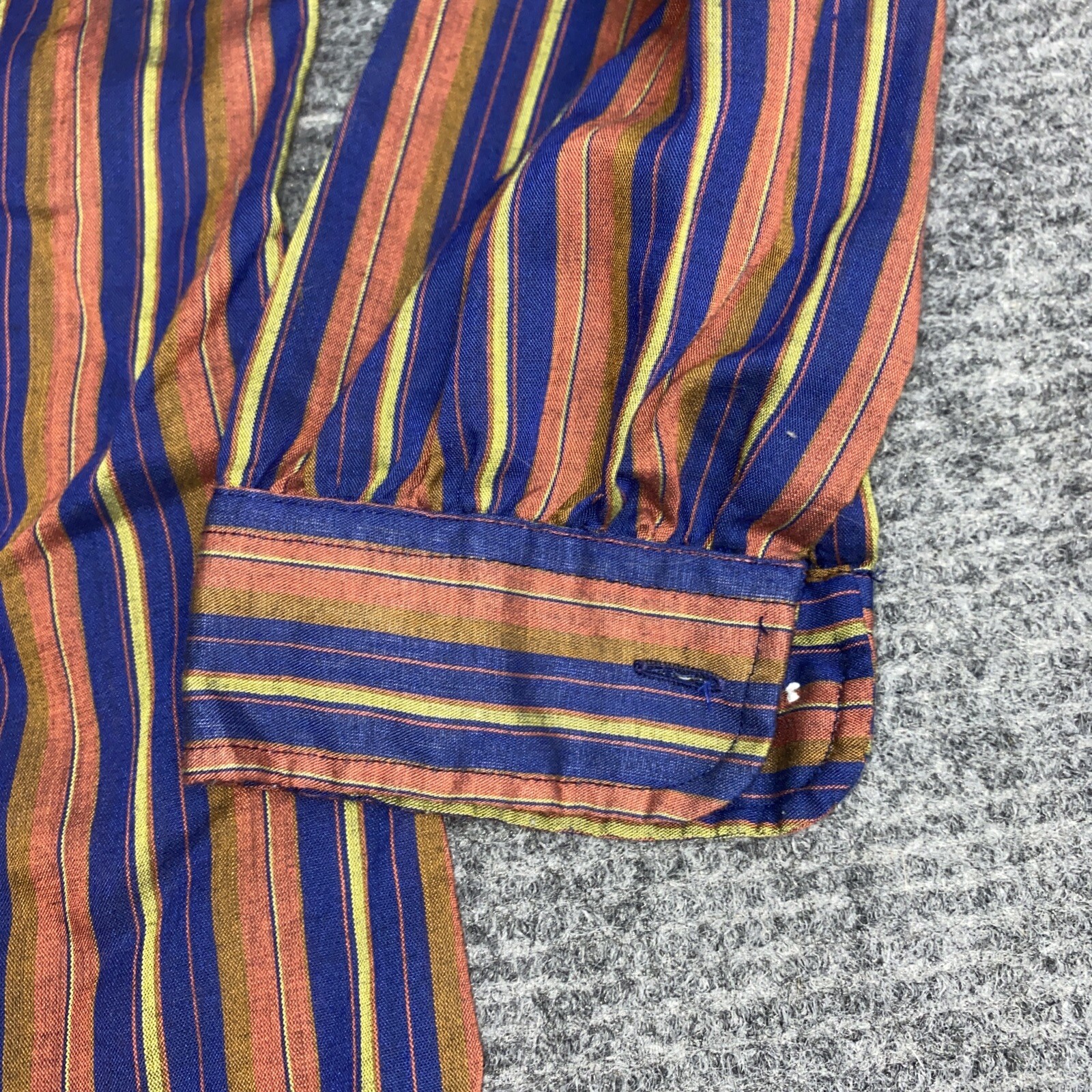 Vintage Dunloggin Stripe Lightweight Women’s Large Collar Preppy Dress Shirt