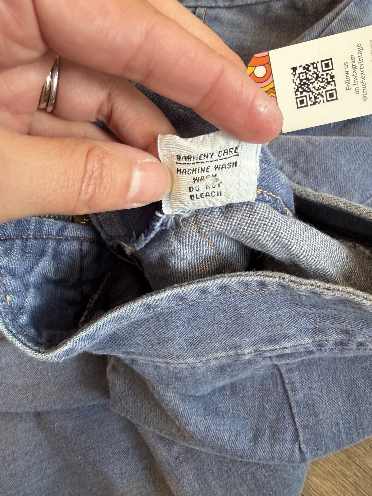 Women’s Vintage 70s Era Bell Bottom Flare Jeans 28 High Waist