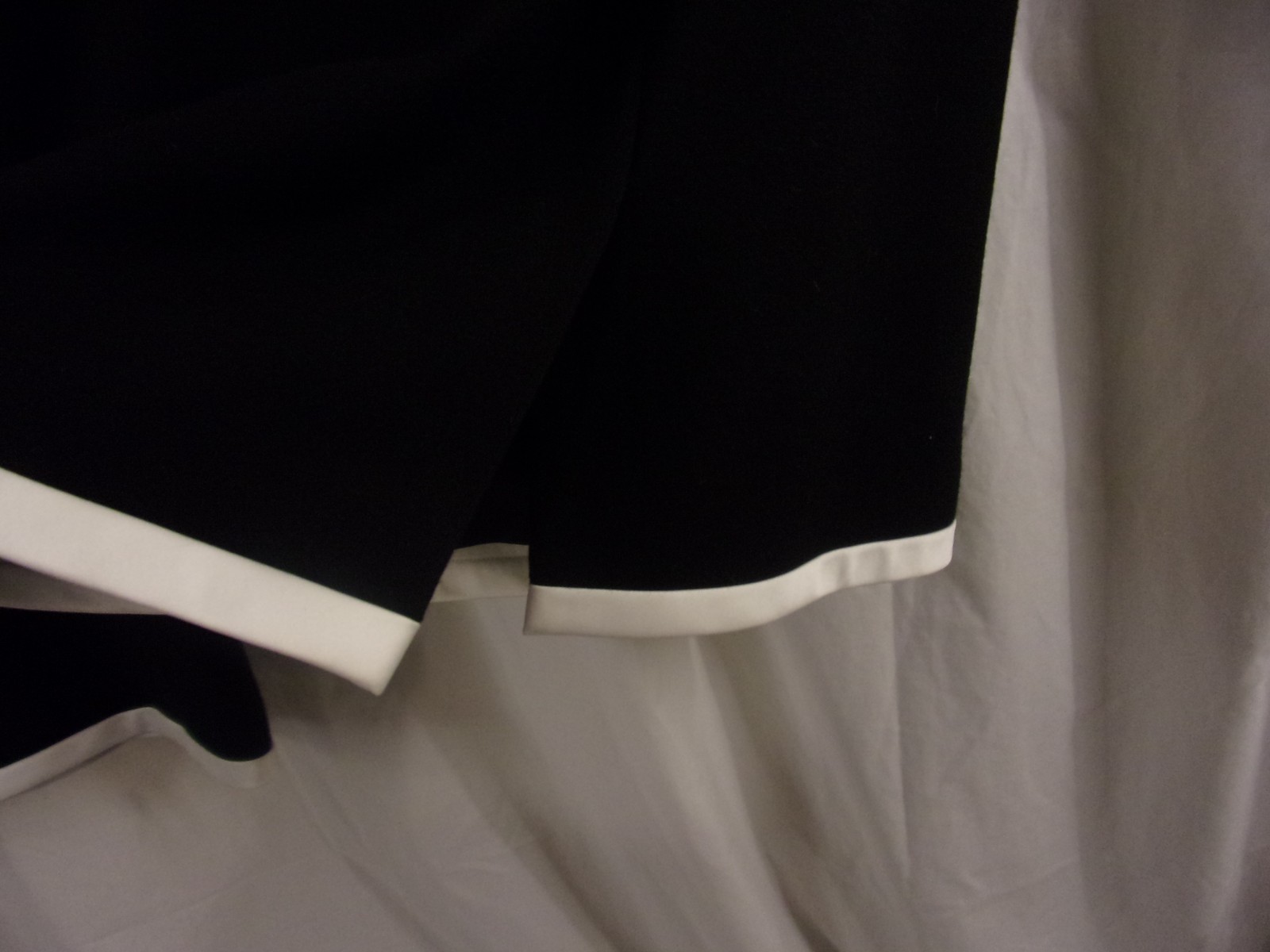 Vintage Arnold Scaasi Dress Black & White Trim Skirt Suit 8 Classic Elegant