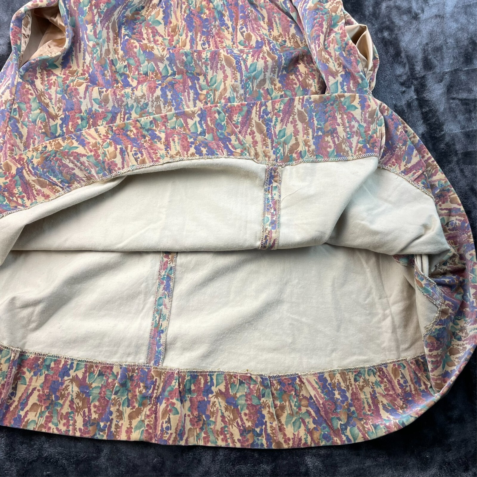 Marguerite Rubel San Francisco Vintage Skirt Size 16 Retro Floral Trad Wife