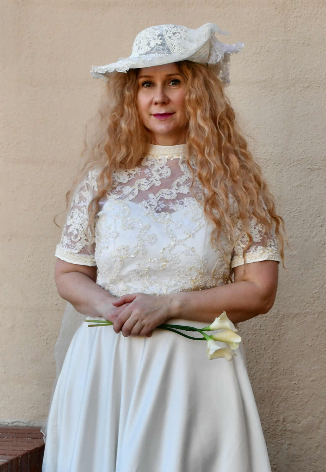 Vintage Fashion 1001 Nights Wedding Bridal Dress Hat Sz 13/14