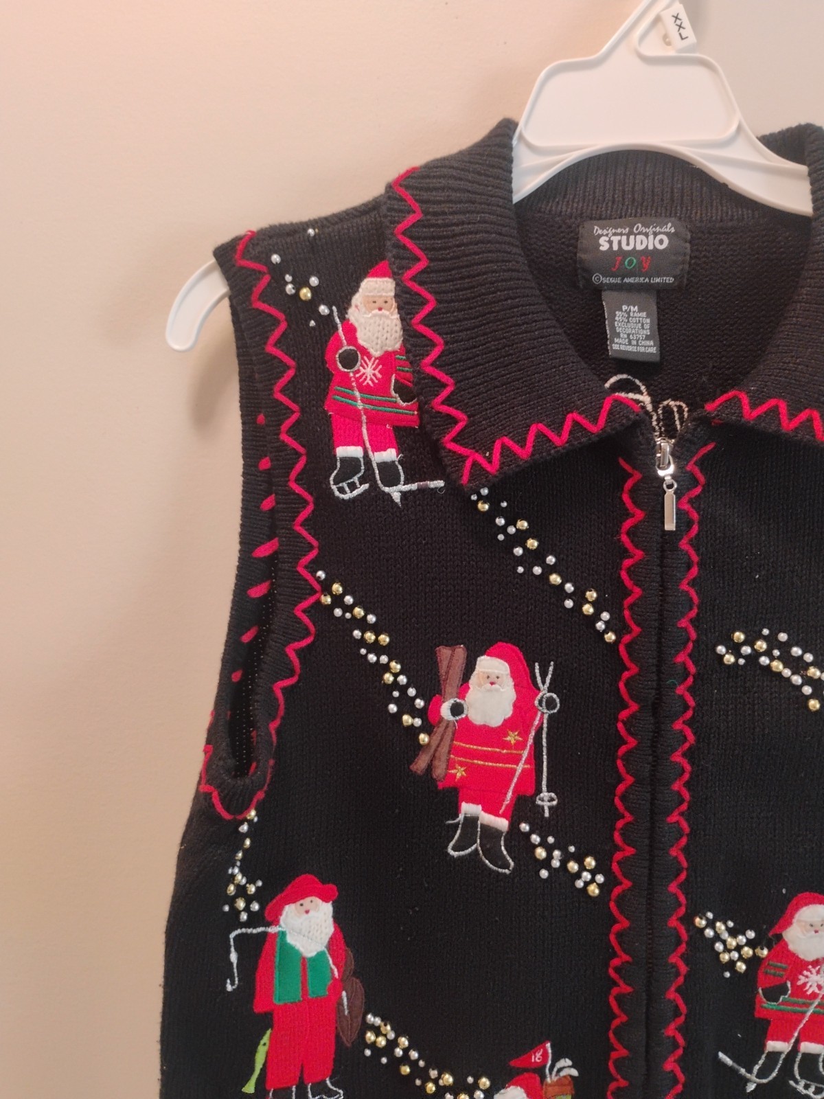 Designers Originals Studio Joy Christmas Sweater Vest Lot Of 3. Size PM. 'Ugly’