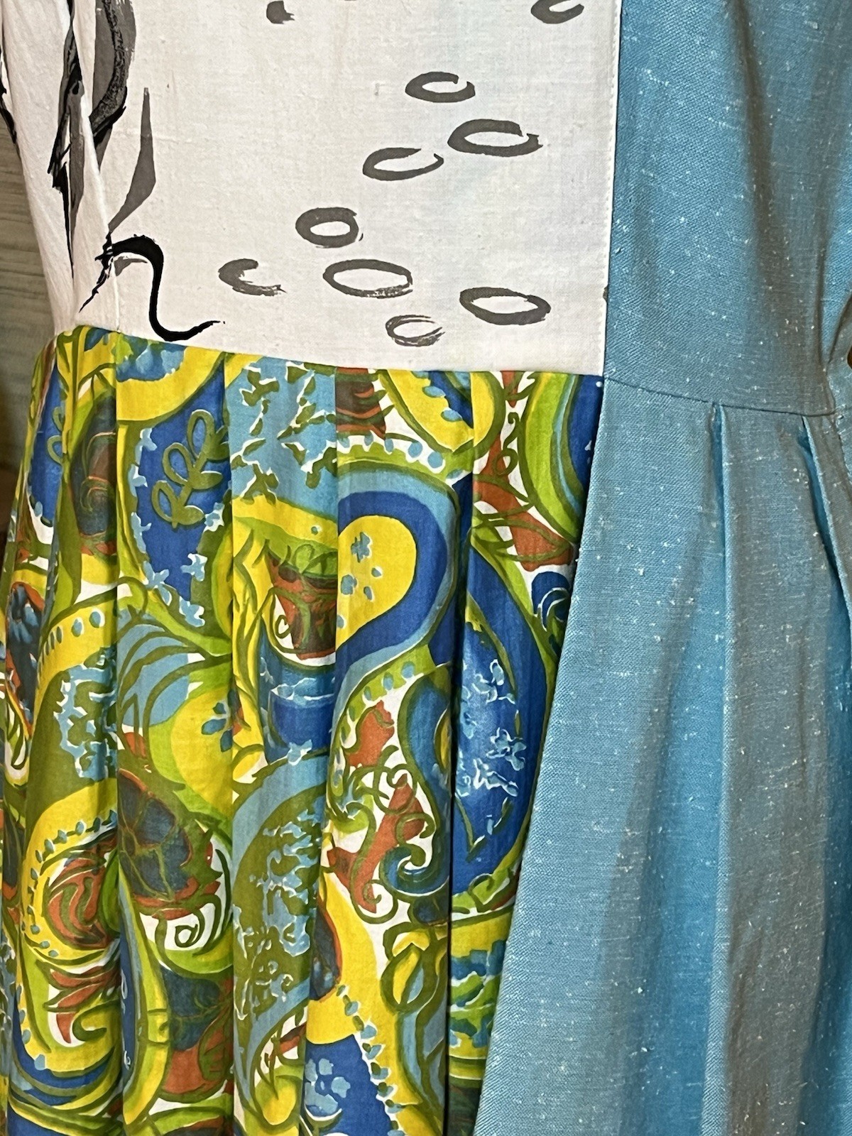 Vintage Handmade Women’s Dress Size Medium Art to Wear One-of-a-Kind Unique