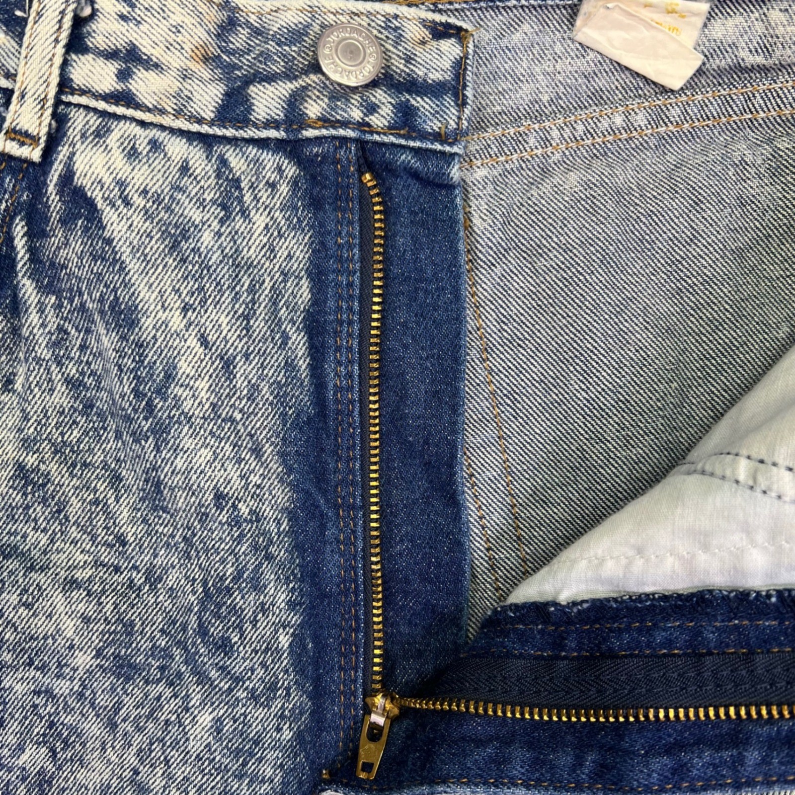 VTG 80s Jordache Jeans Womens 27×27 Acid Wash High Rise Ankle Zip Bows Western