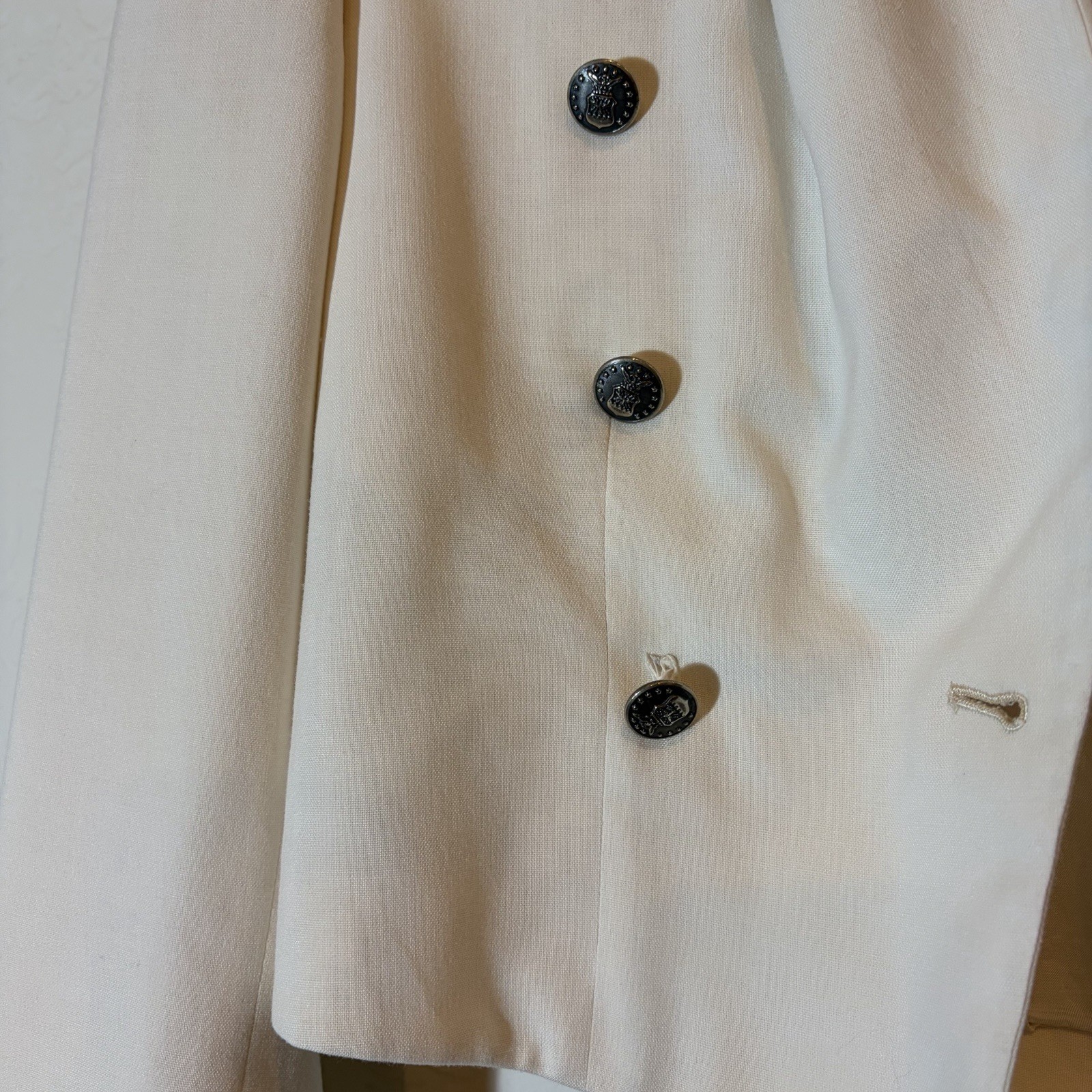 Vintage 1950s USAF U.S. Air Force Women’s White Formal Dress Jacket ARDC