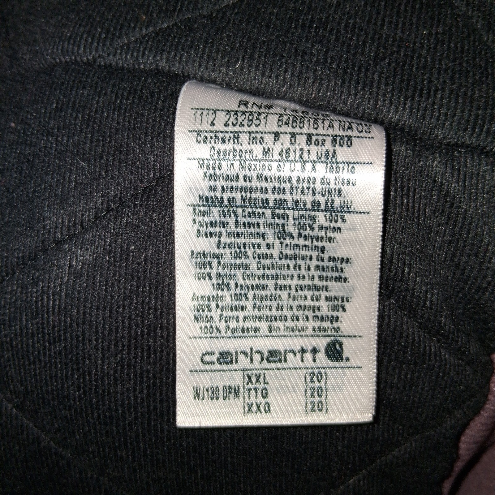 2010s Carhartt WJ130 DPM Hooded Jacket Purple XXL Womens Workwear Size 20