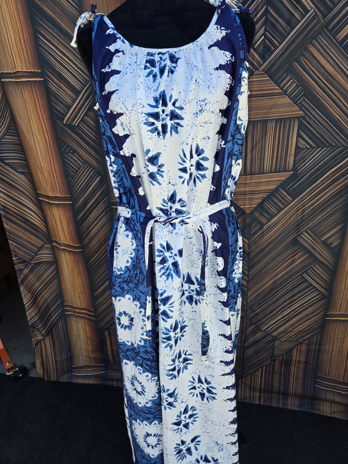 Vintage Waltah Clarke’s Hawaiian Aloha Maxi Dress 6010