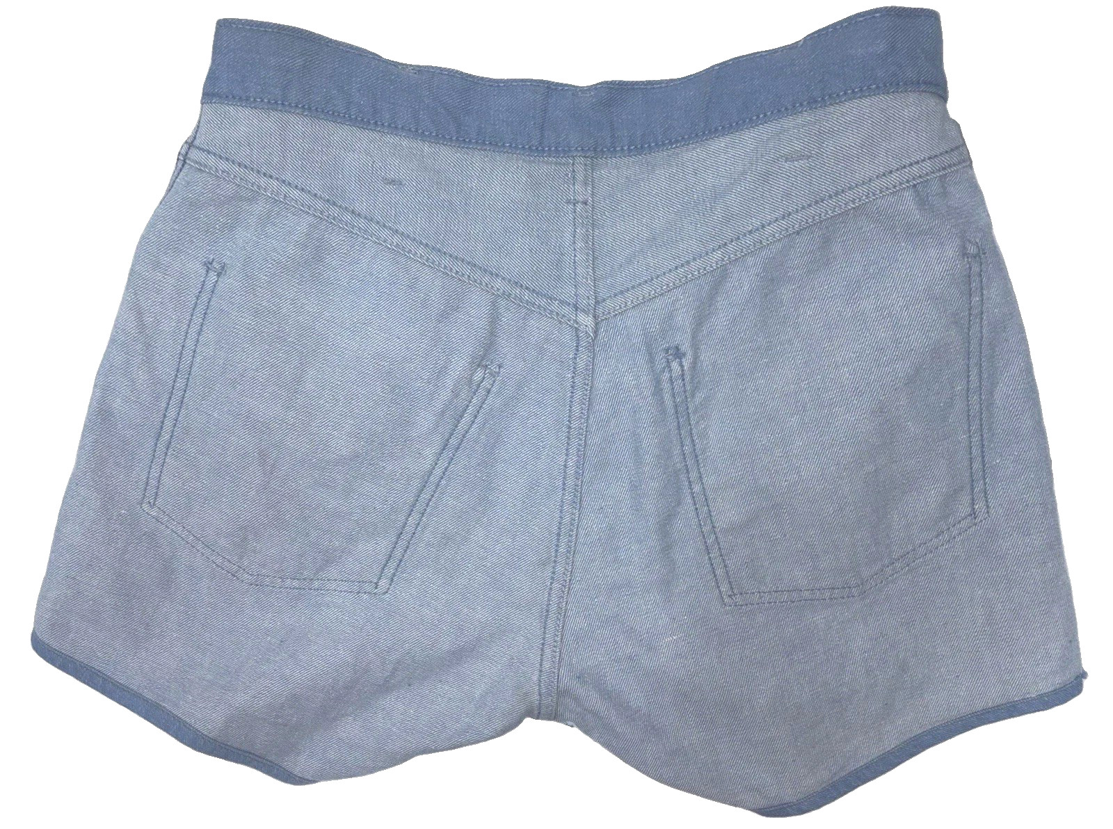 Rare VTG 60s LEVI’S For Her Size 28 Hot Shorts White Tab with Big“E” Gripper Zip
