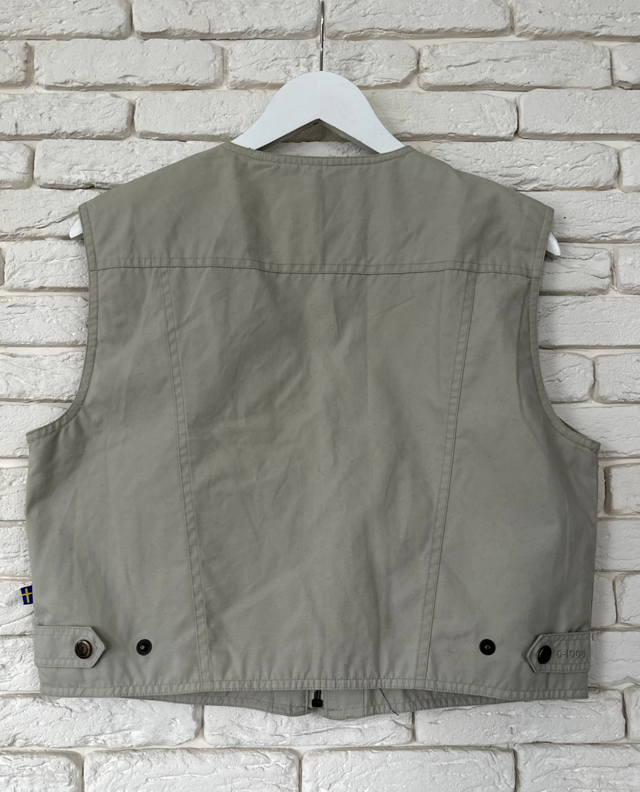 90’s Fjallraven G1000 Jacket Waistcoat Logo Zipper Pockets Women’s Size L