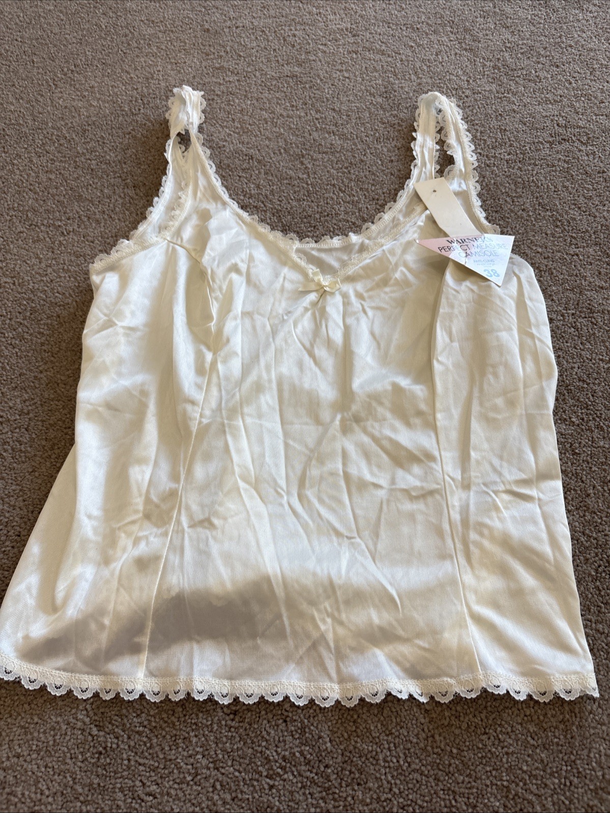 Vintage Warner’s Perfect Measure Camisole Size 38 cream NWT
