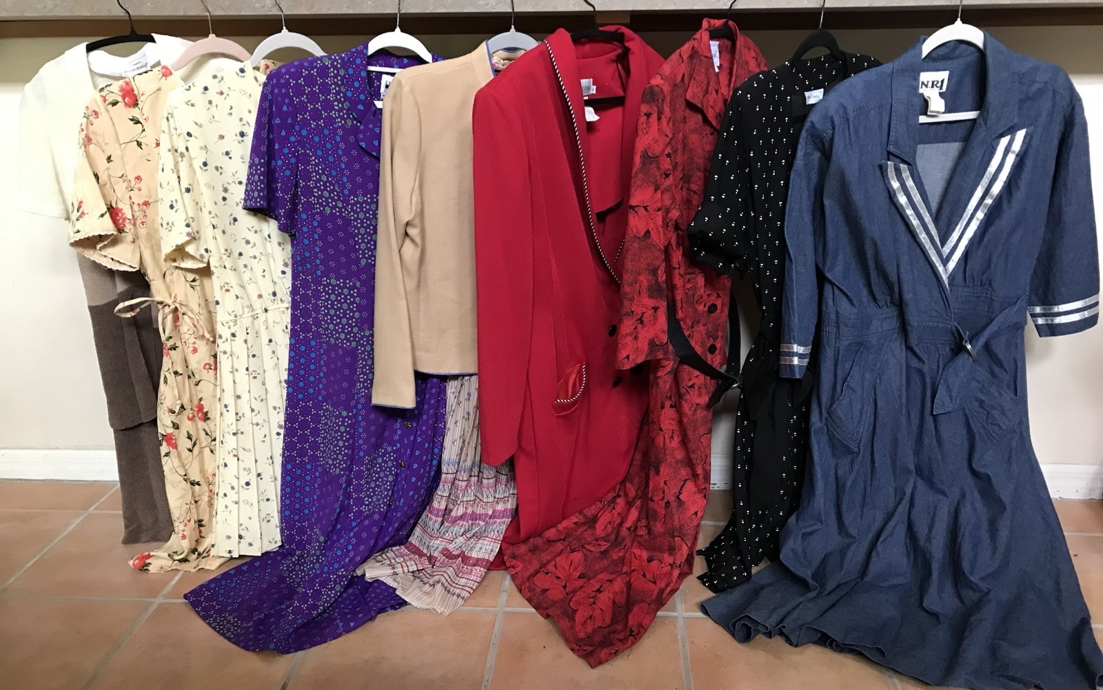 Women’s Lot of 9 Vintage Dresses 80’s 90’s Y2K Mixed Styles Sizes Reseller Lot