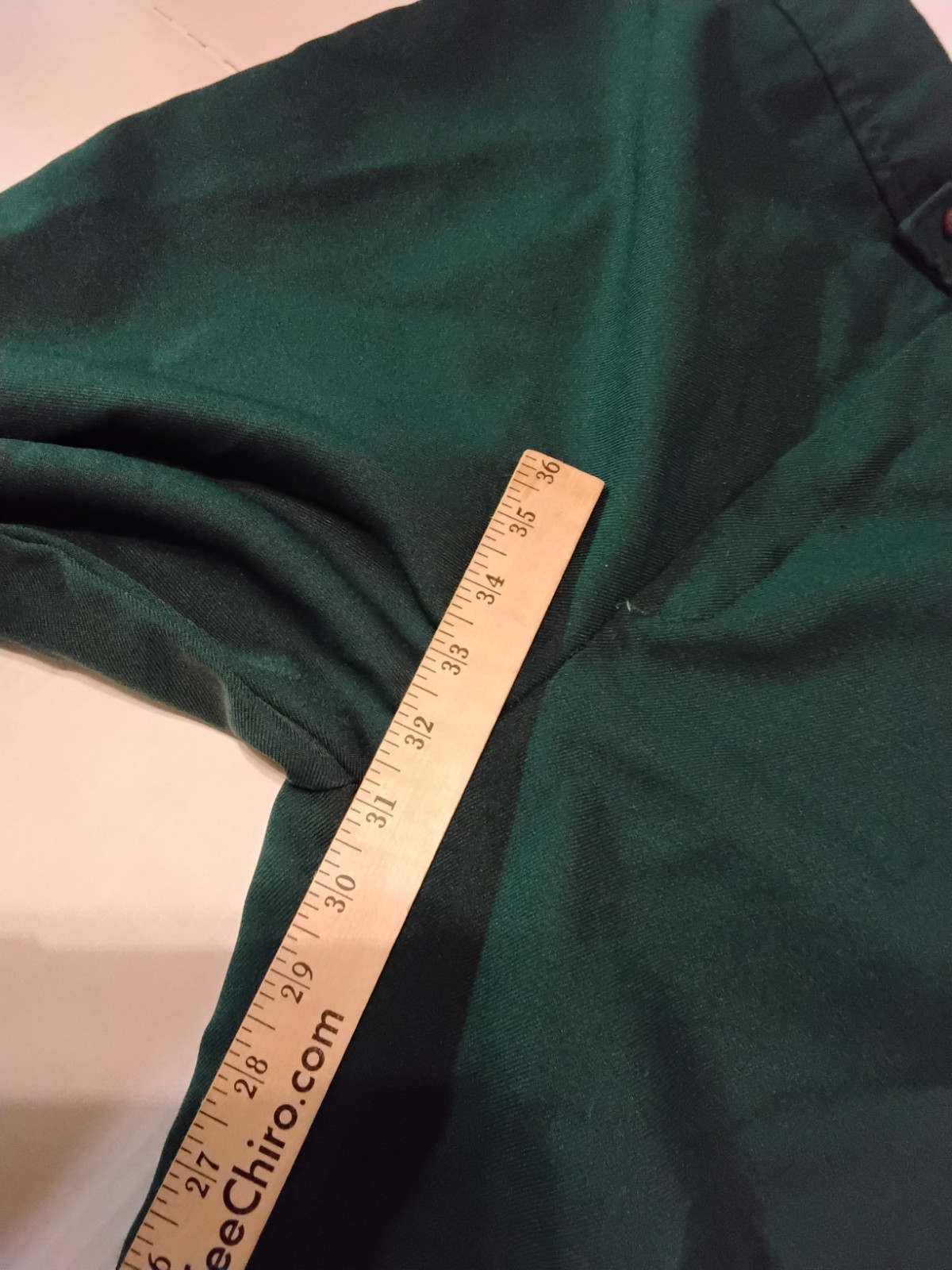 VTG 70s Polyester Green Bell Bottom Pants Women’s 12 (31″x31″) Disco Hippie