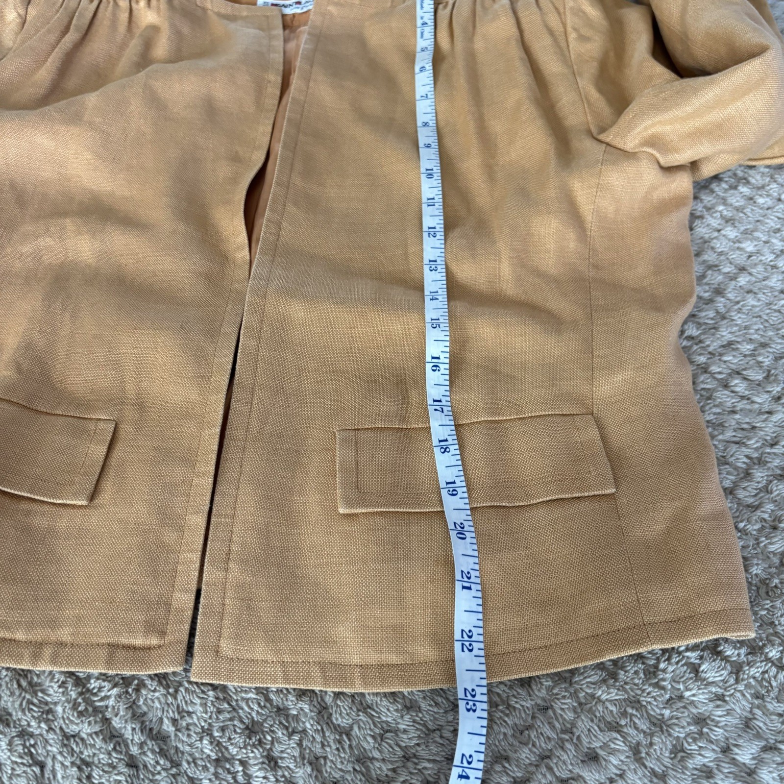 Yves Saint Laurent Rive Gauche Vintage 1980’s Evening Jacket Size 42 Silk Linen