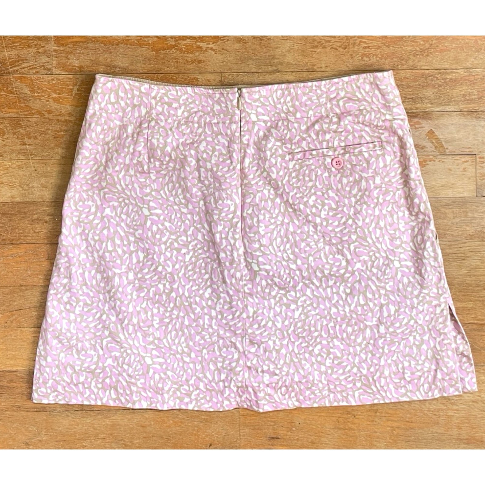Vintage Abstract Print Skort Size Medium 31″ Waist 1990s Cotton Shorts/Skirt