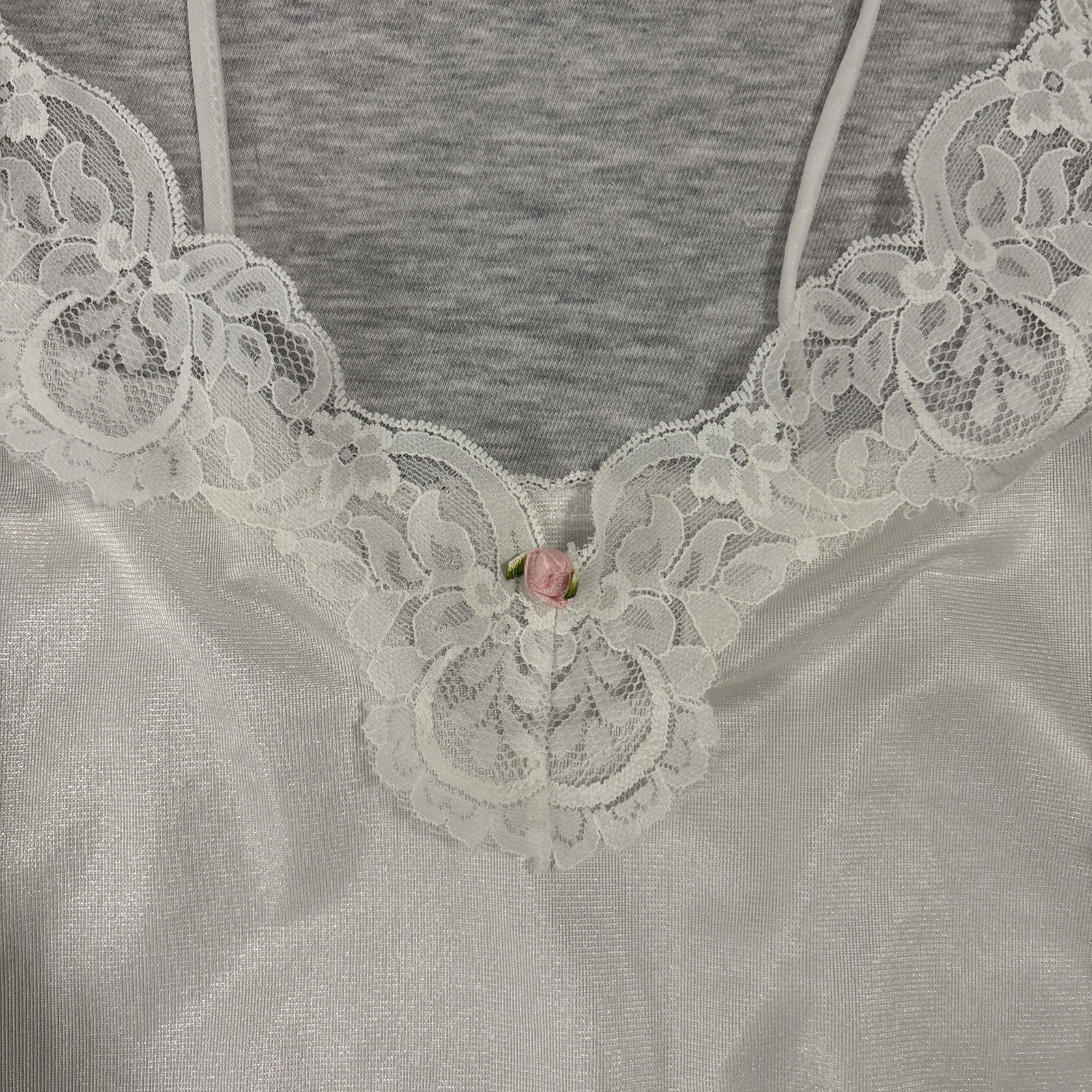 Vintage Lady Desiree Nylon Lace Camisole Womens Small Whimsy Dainty