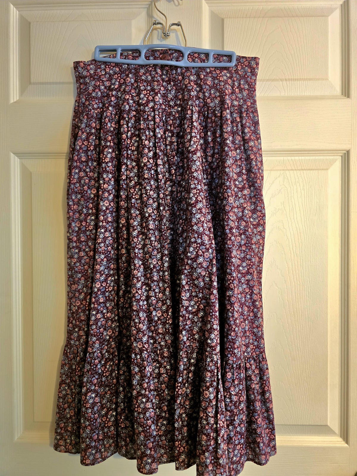 Vintage Gunne Sax Jessicas Gunnies Skirt Sz 13 Floral Prairie Tiered 1970s