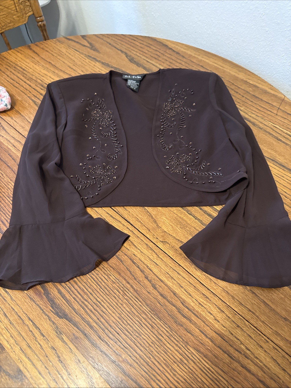 Vintage 1980s Whimsical Fairy Whimsygoth Shoulder Pad Blouse In Excellent Con