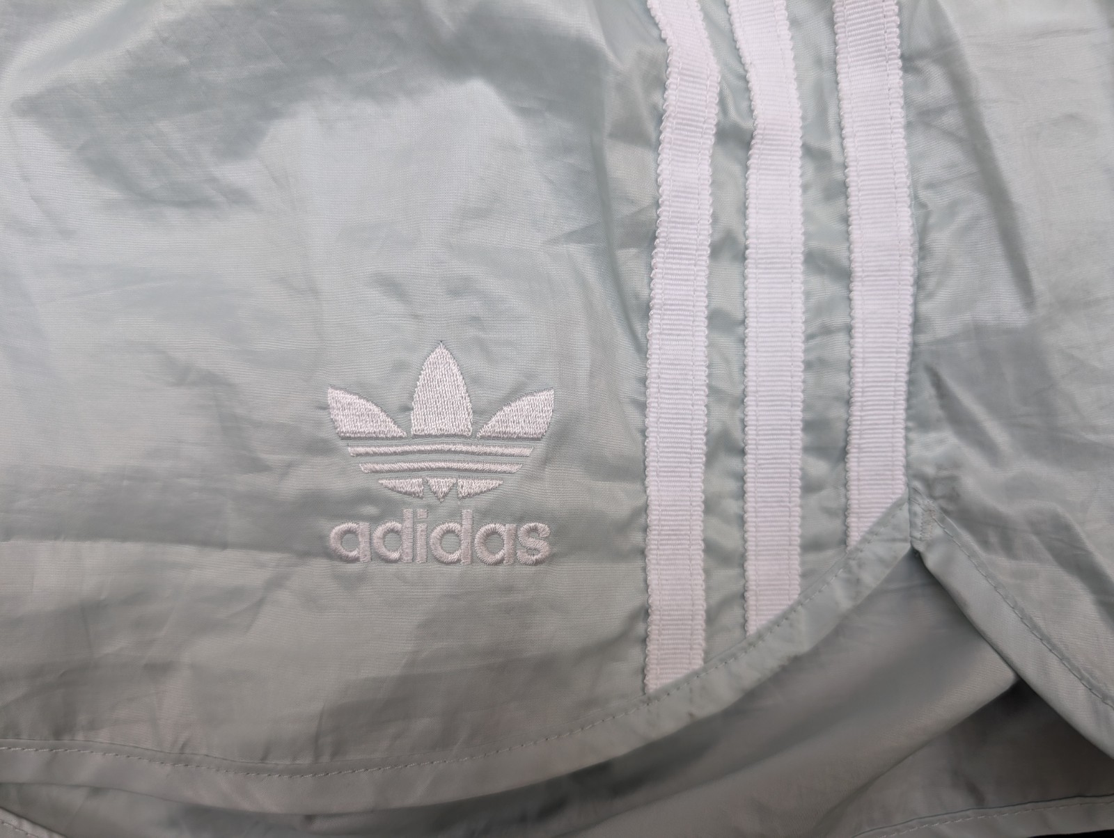 ADIDAS Glanz Shorts Womens 40 Mint Running Casual Swim Trunks Vintage Sports Retro Gym