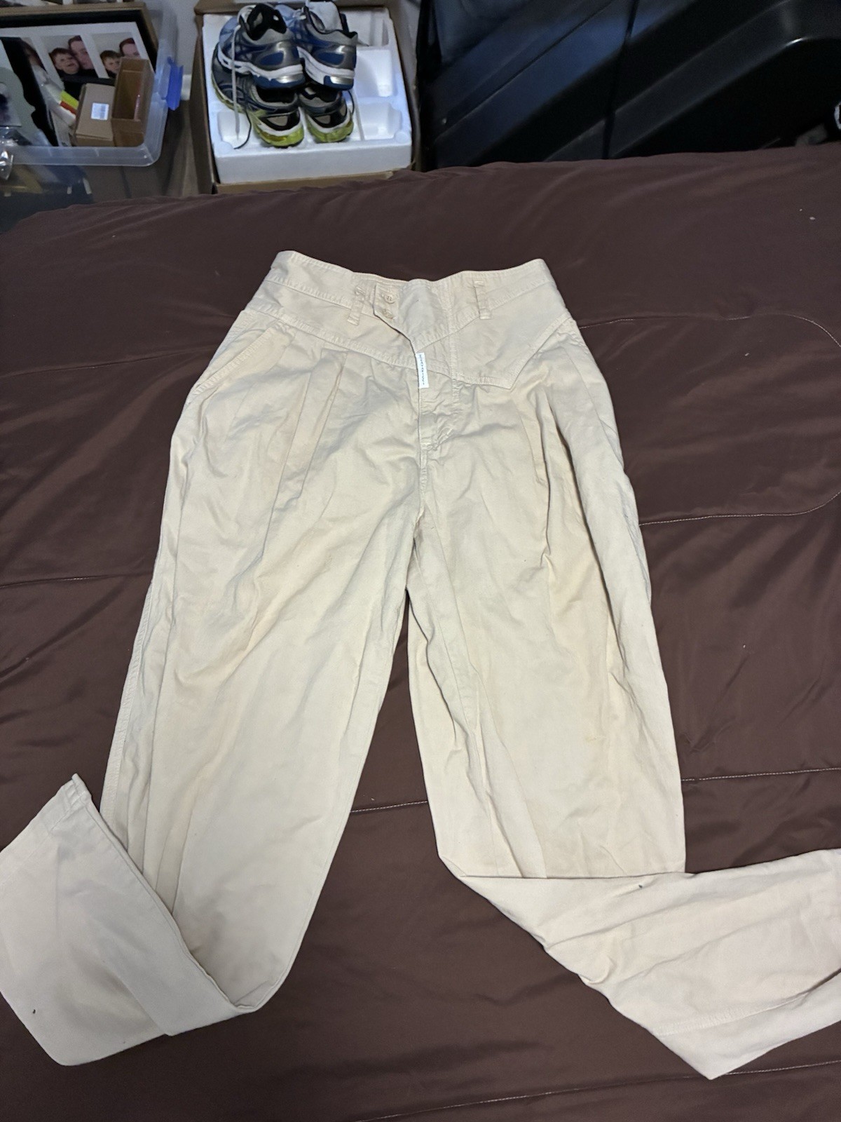 Z CAVARRICCI VINTAGE HIGH-WAIST PANTS/PLEATED & TAPERED1 SUPER ICONIC STYLE!